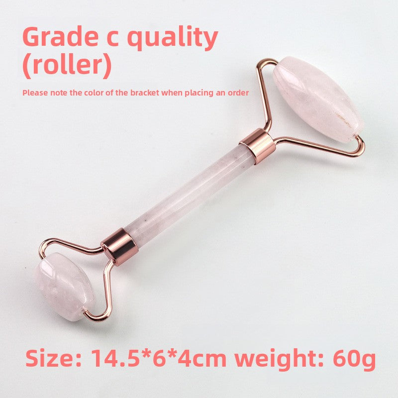 Rose Quartz Facial Roller and Heart Gua Sha