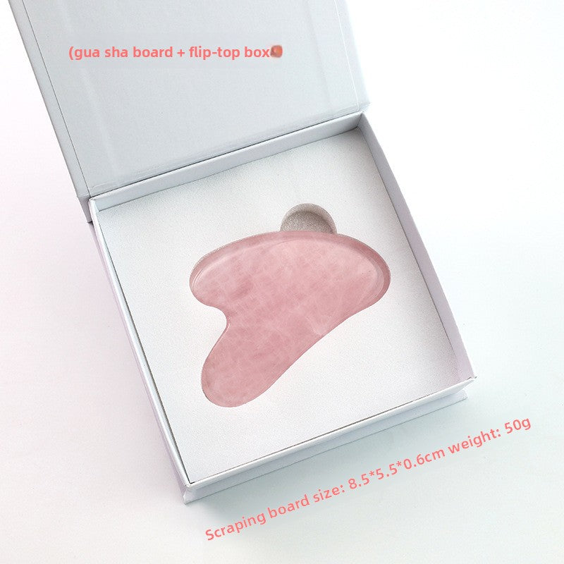 Rose Quartz Facial Roller and Heart Gua Sha