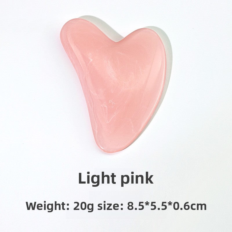 Rose Quartz Facial Roller and Heart Gua Sha