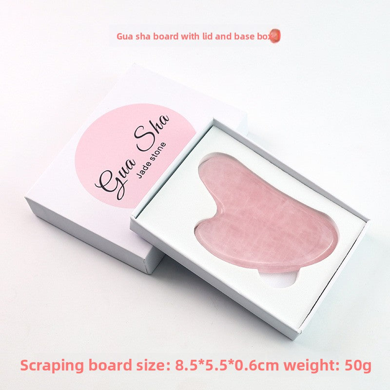 Rose Quartz Facial Roller and Heart Gua Sha