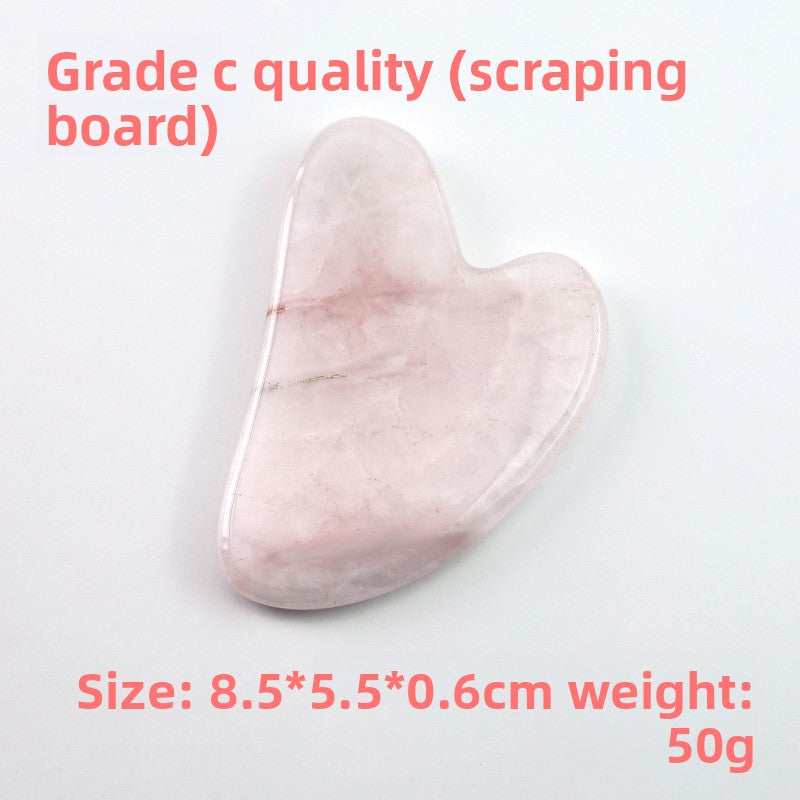 Rose Quartz Facial Roller and Heart Gua Sha