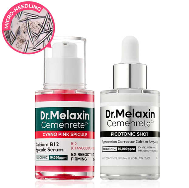 Pink Spicule Serum with Calcium Hydrating Set ? Deep Hydration, Skin Renewal, Collagen Boost, Smooth Glass Skin Glow Treatment