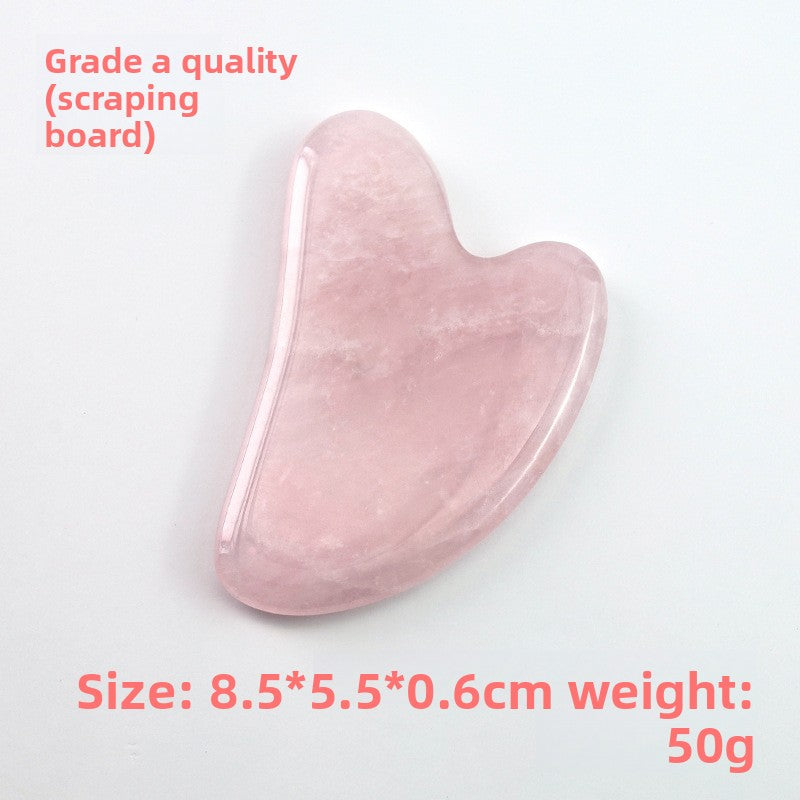 Rose Quartz Facial Roller and Heart Gua Sha