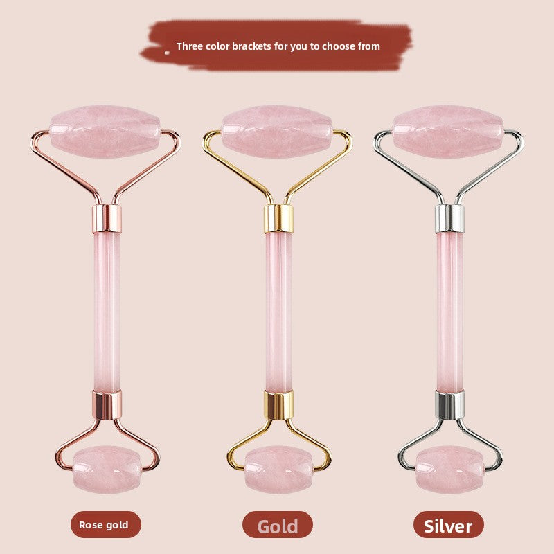 Rose Quartz Facial Roller and Heart Gua Sha