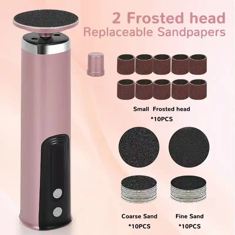 Electric foot grinding and skin peeling artifact
